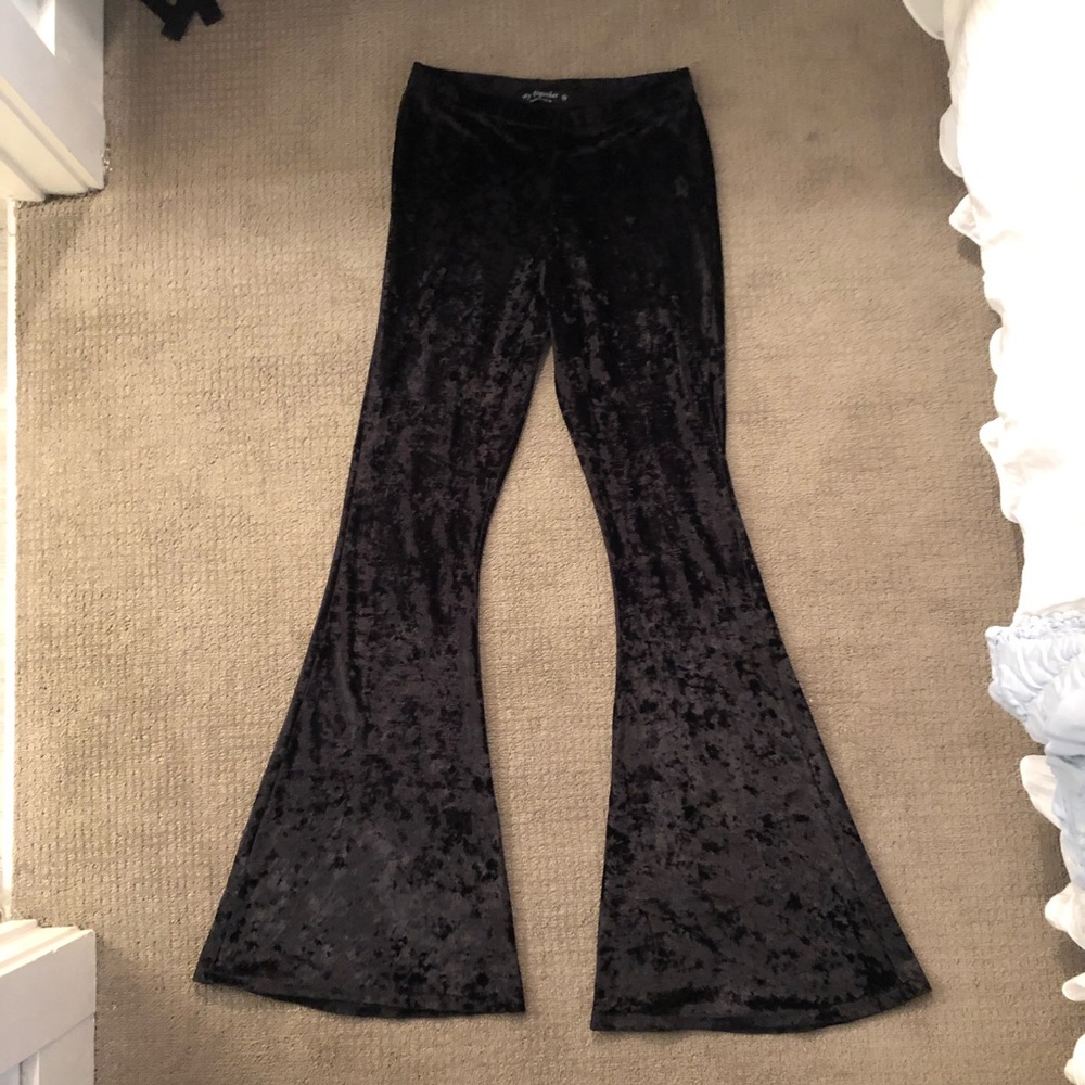 Velvet bellbottoms